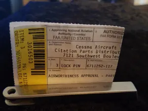 Aviation Spares Em. Exit Door Lock Pin PN-6711252-117, Citation X+ /XLS+ CPD-ICT
